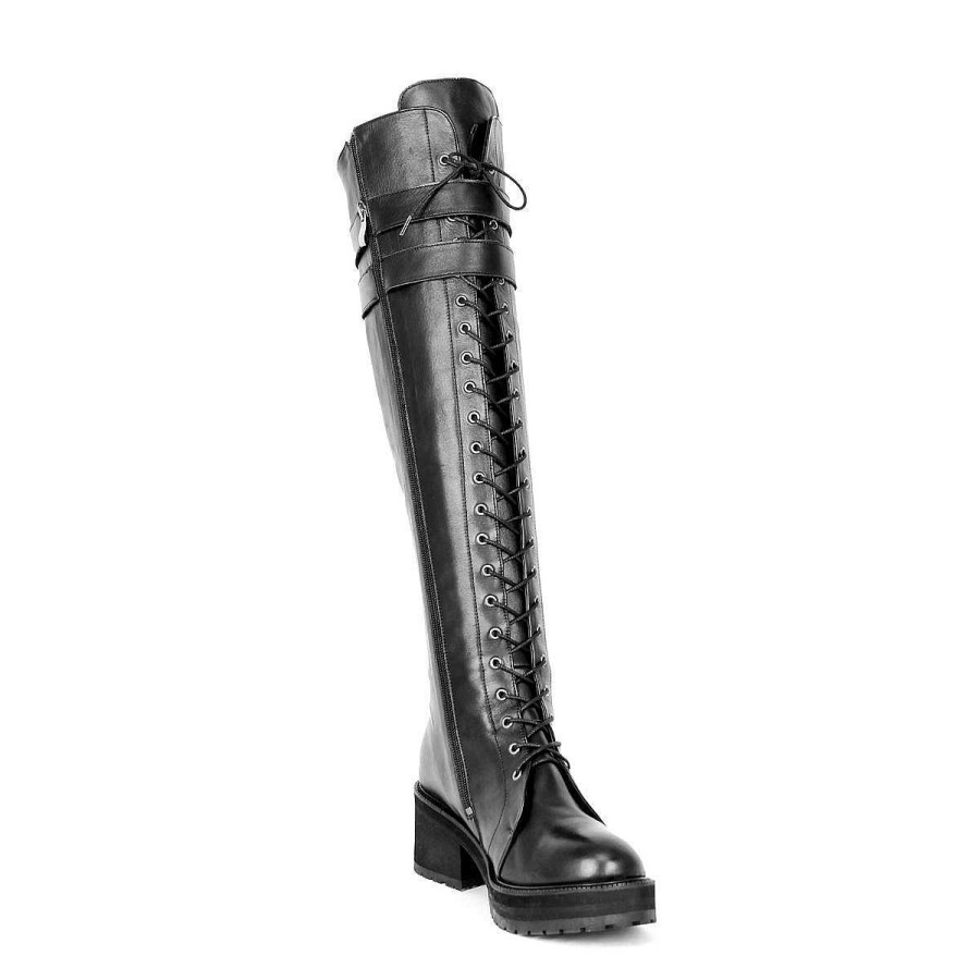 Boots Made-To-Measure | Fernando Berlin Boots Combat/Gothic Style Knee-High Made-To-Measure (Model 470)