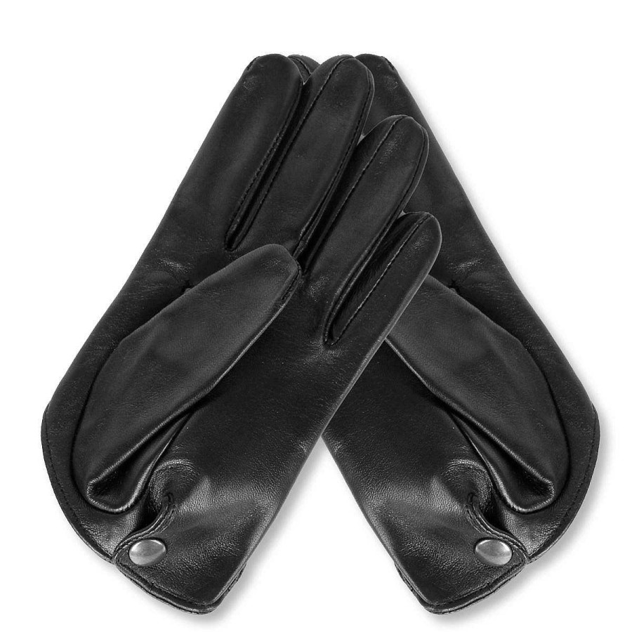 Gloves Standard Sizes | Fernando Berlin Short Leather Gloves With Bow Standard Size (Model 213)