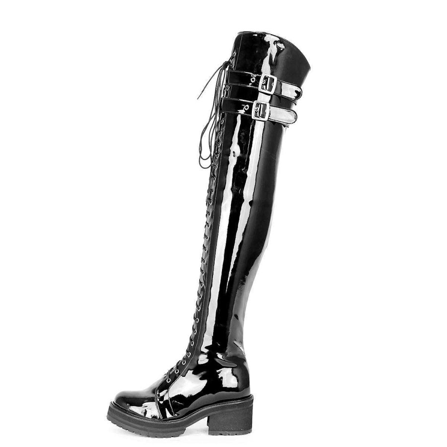 Boots Made-To-Measure | Fernando Berlin Thigh High Boots Combat/Gothic Style Made-To-Measure