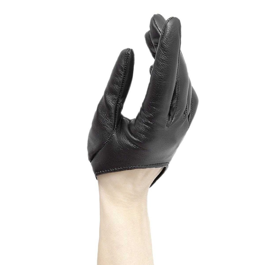 Gloves Standard Sizes | Fernando Berlin Half-Scoop Leather Gloves With Button Standard Size