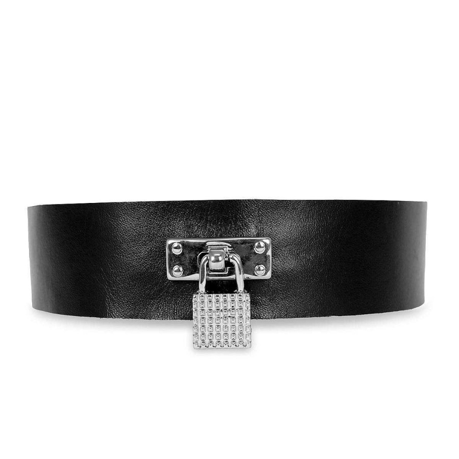 More Accessories | Fernando Berlin Leather Collar With Lock