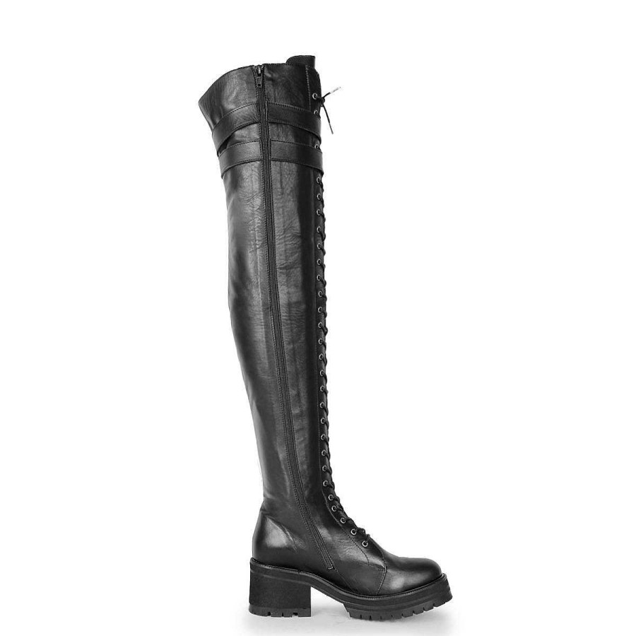 Boots Made-To-Measure | Fernando Berlin Thigh High Boots Combat/Gothic Style Made-To-Measure