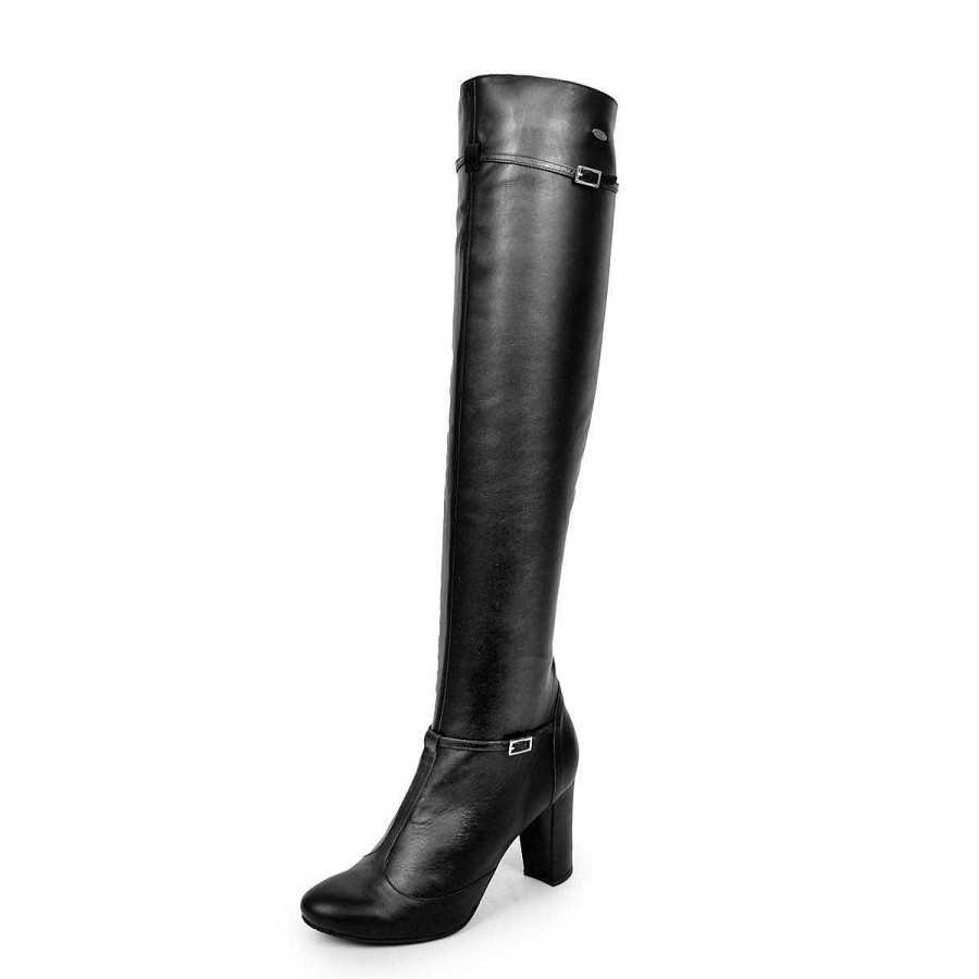 Everyday Darlings | Fernando Berlin Over-The-Knee Boots Mary Jane Style With Straps And Block Heel Standard Size