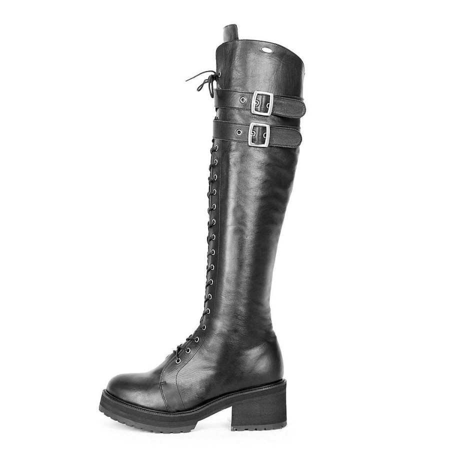 Everyday Darlings | Fernando Berlin Boots Combat/Gothic Style Knee-High Standard Size