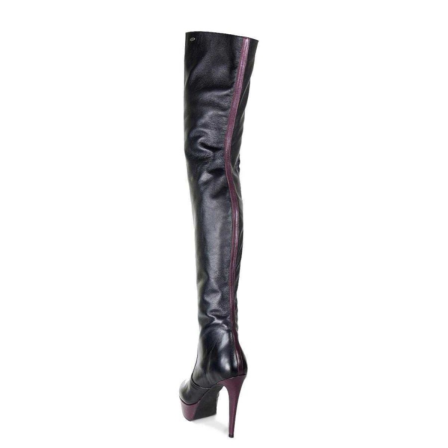 Boots Made-To-Measure | Fernando Berlin Crotch High Boots High Heel Platform Bicolor Made-To-Measure