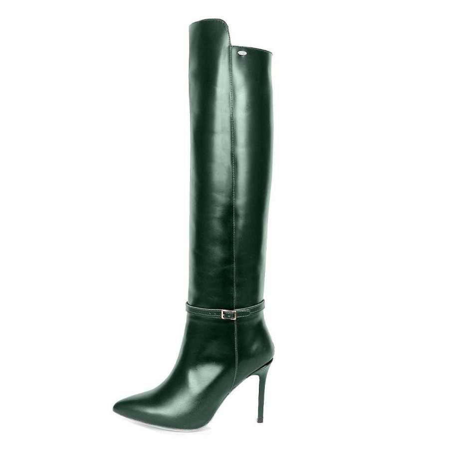 Everyday Darlings | Fernando Berlin Kneehigh Boots In Polished Leather