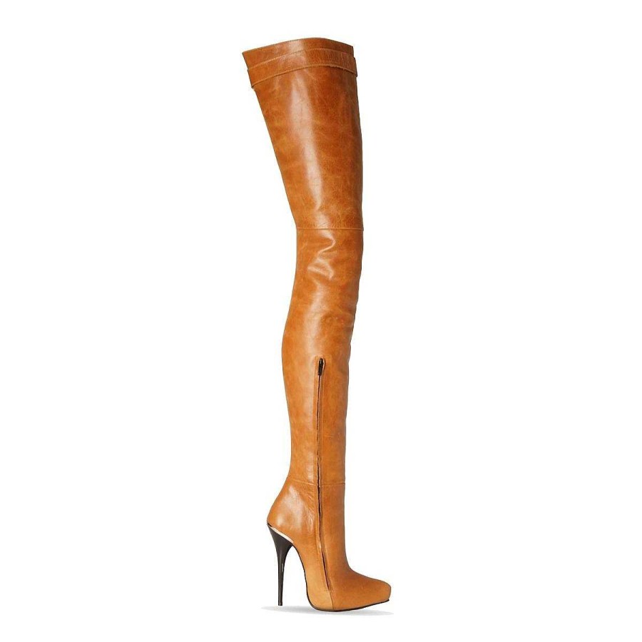 Boots Made-To-Measure | Fernando Berlin Super Long High Heel Boots Crotch High Strap Made-To-Measure