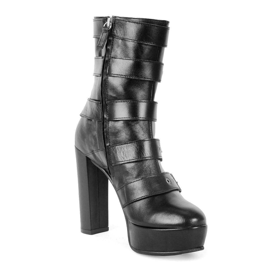 Dress To Impress | Fernando Berlin Booties Gothic With Platform And Buckles Standard Size