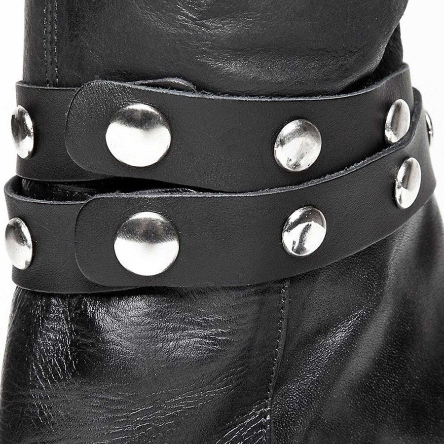 Boot Belts | Fernando Berlin Double Boot Belts With Rivets And Push-Button Standard Size