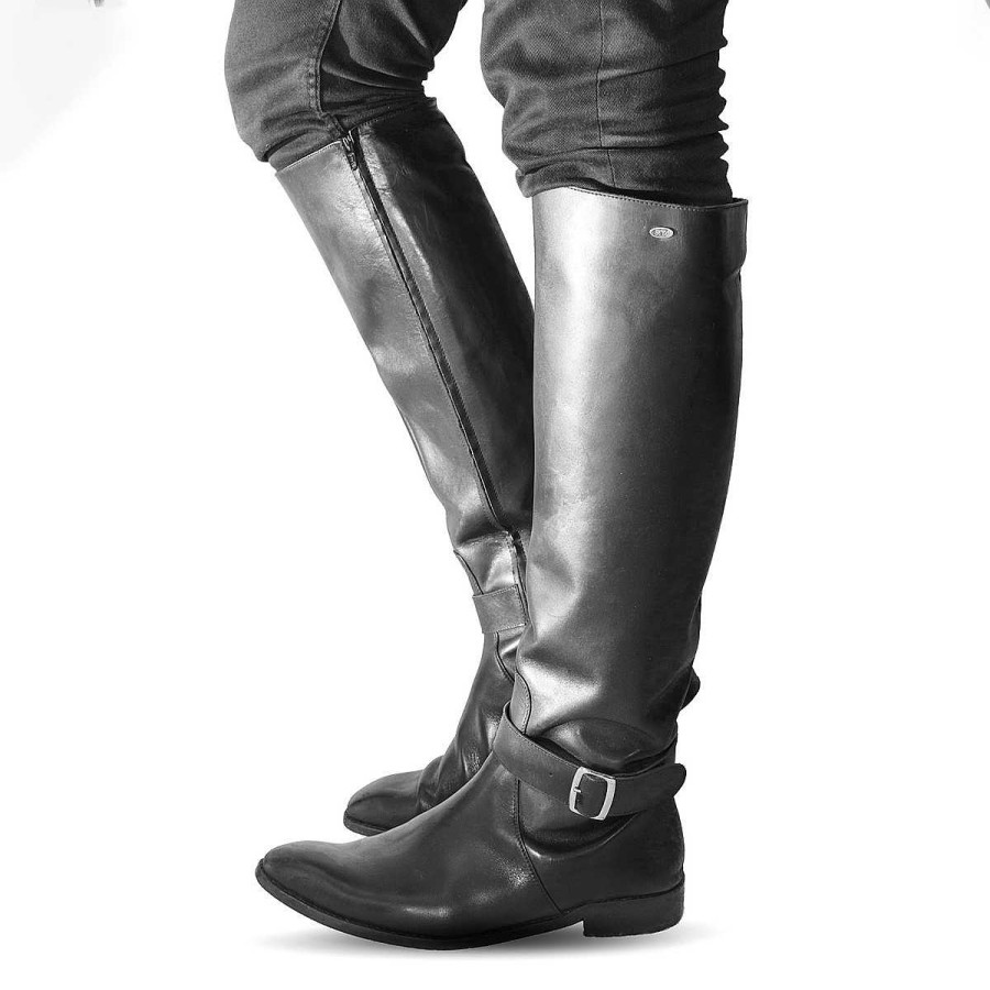 Boots Made-To-Measure | Fernando Berlin Men'S Boots Knee High With Strap Made-To-Measure