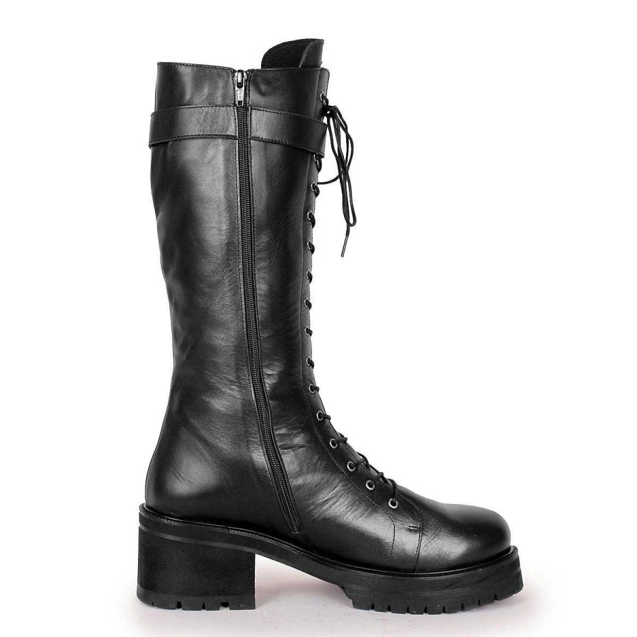 Everyday Darlings | Fernando Berlin Boots Combat/Gothic Style Calf-High Standard Size