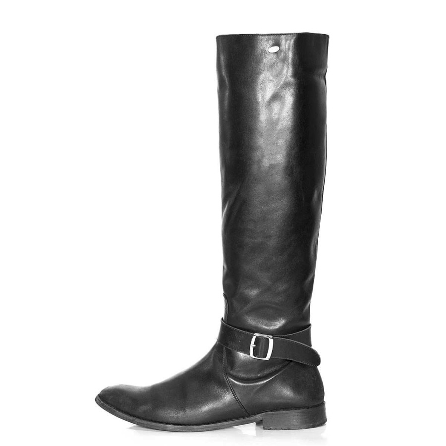 Boots Made-To-Measure | Fernando Berlin Men'S Boots Knee High With Strap Made-To-Measure