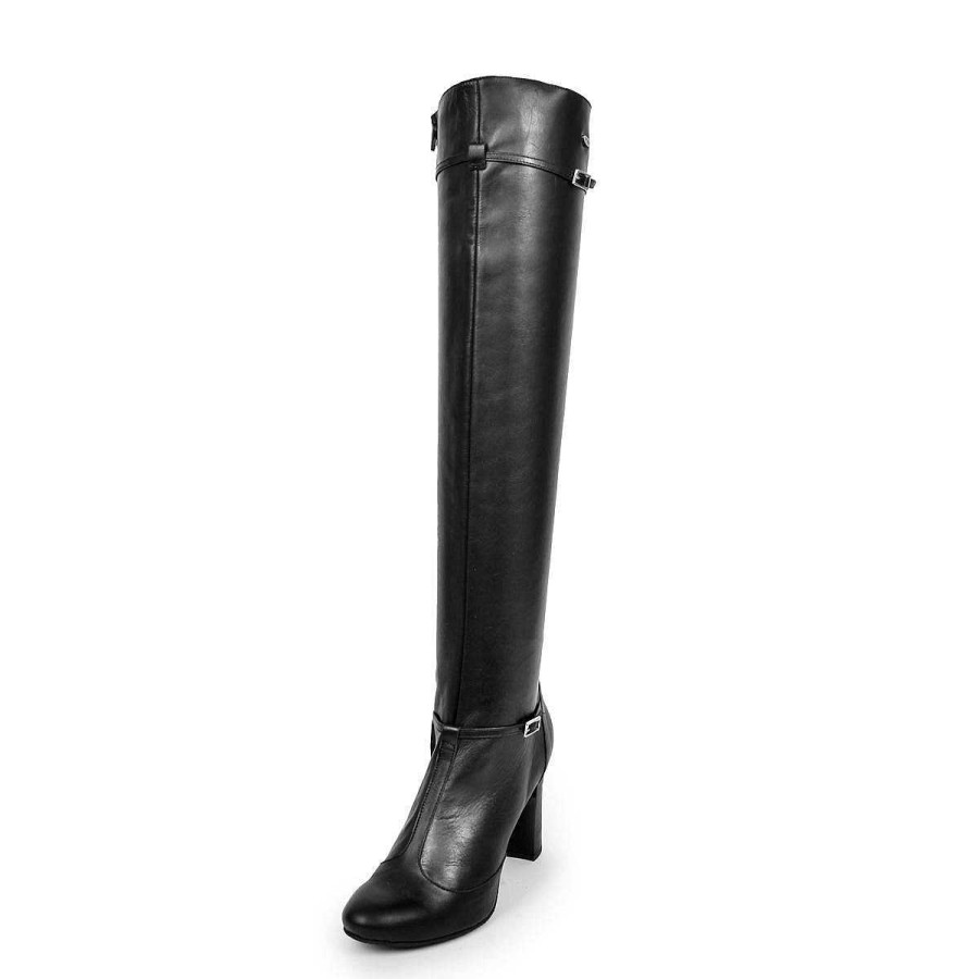 Everyday Darlings | Fernando Berlin Over-The-Knee Boots Mary Jane Style With Straps And Block Heel Standard Size