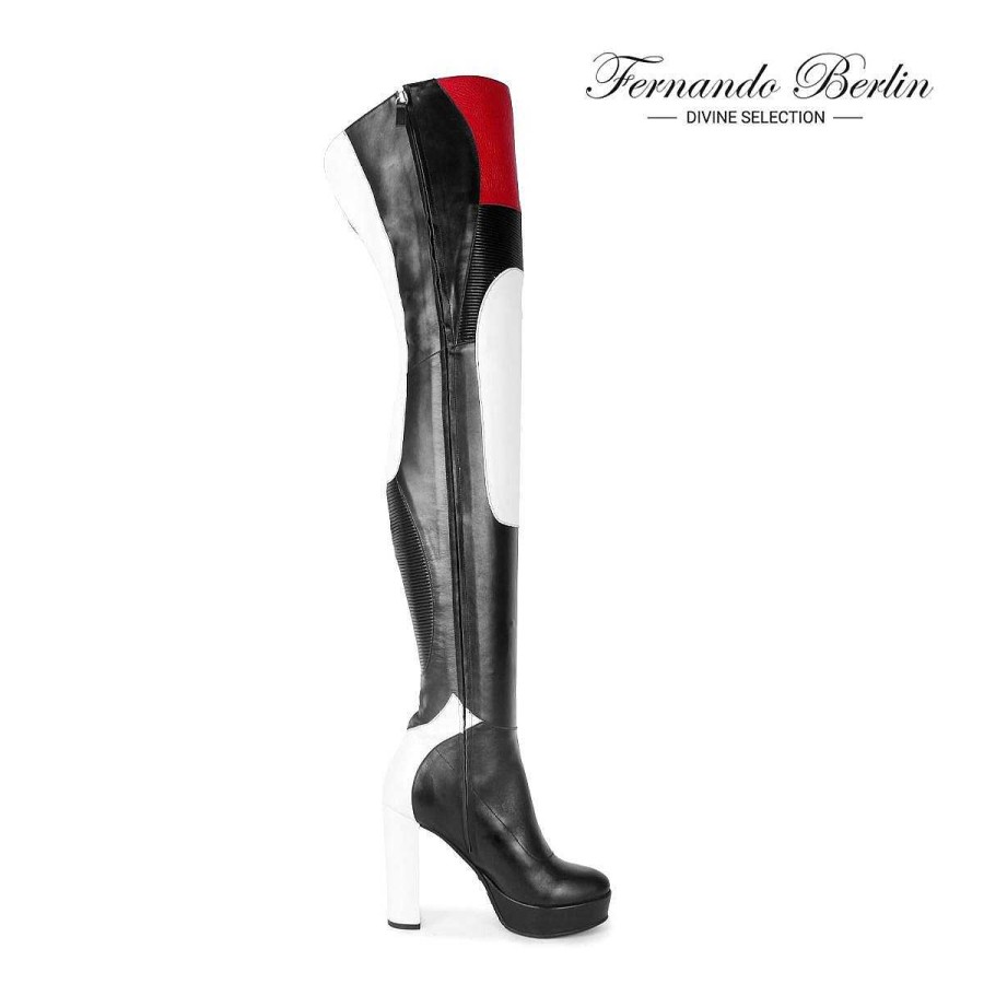 Divine Selection | Fernando Berlin Racer Thigh High Boots Standard Size